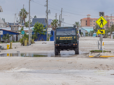 Sheriff's Office LMTV in in the aftermath of Hurricane Helene